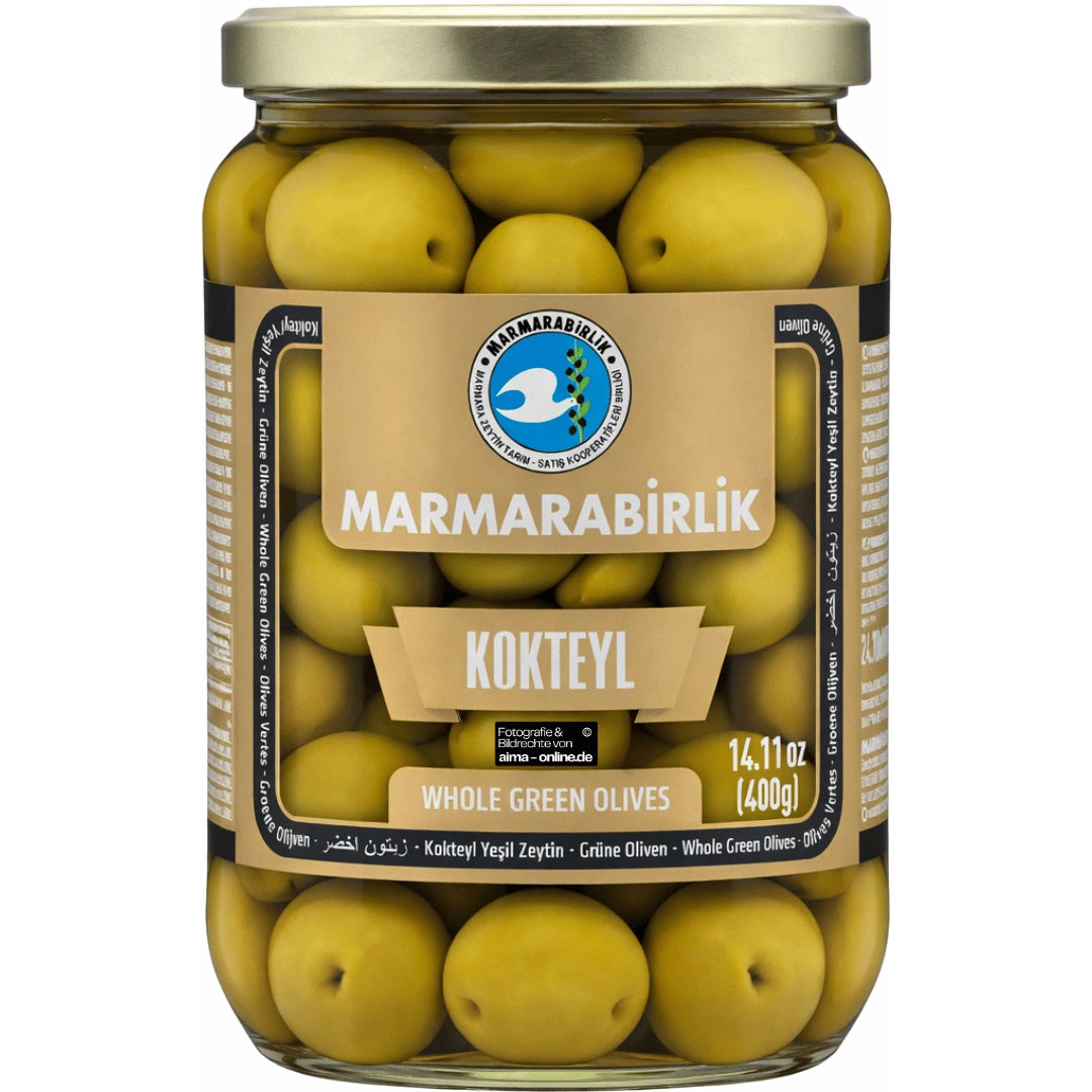 Marmarabirlik - Kokteyl Yeşil Zeytin, Kokteyl Grüne Oliven 700g