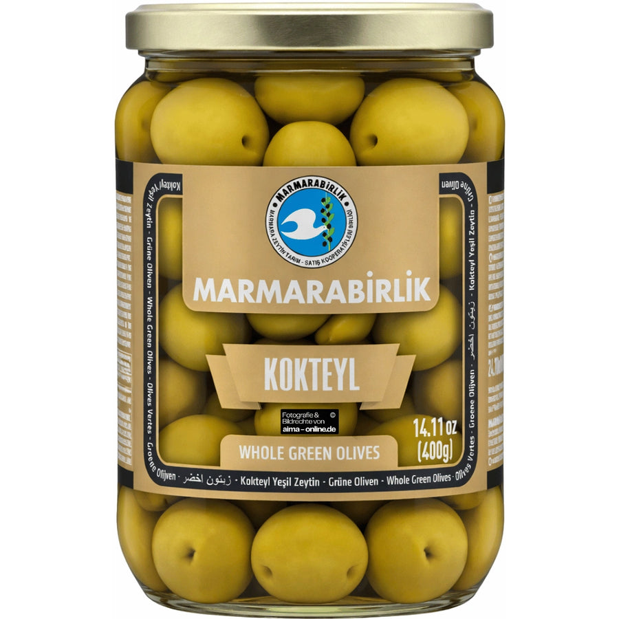 Marmarabirlik - Kokteyl Yeşil Zeytin, Kokteyl Grüne Oliven 700g