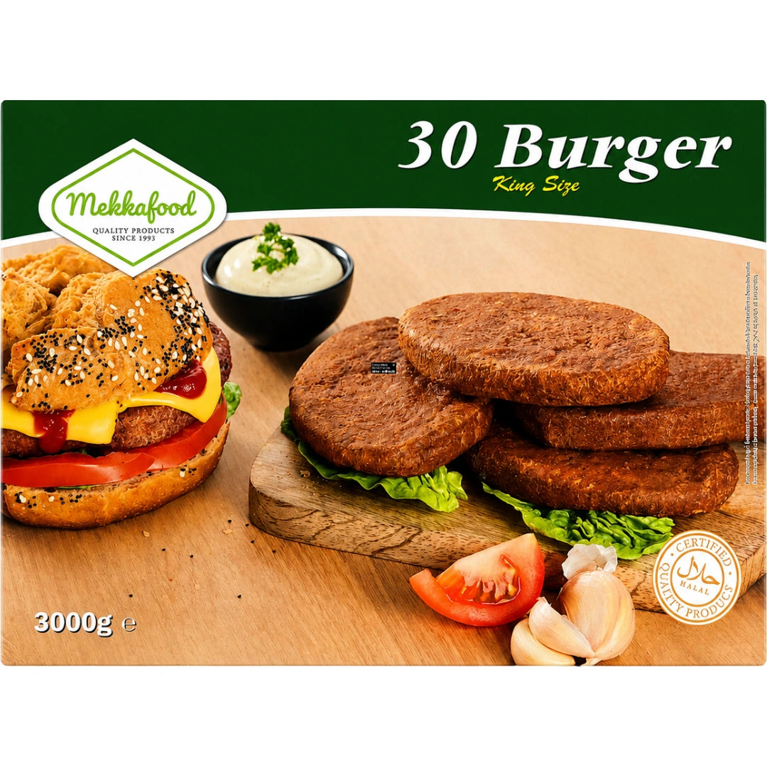Mekkafood 30 Burger 3000g