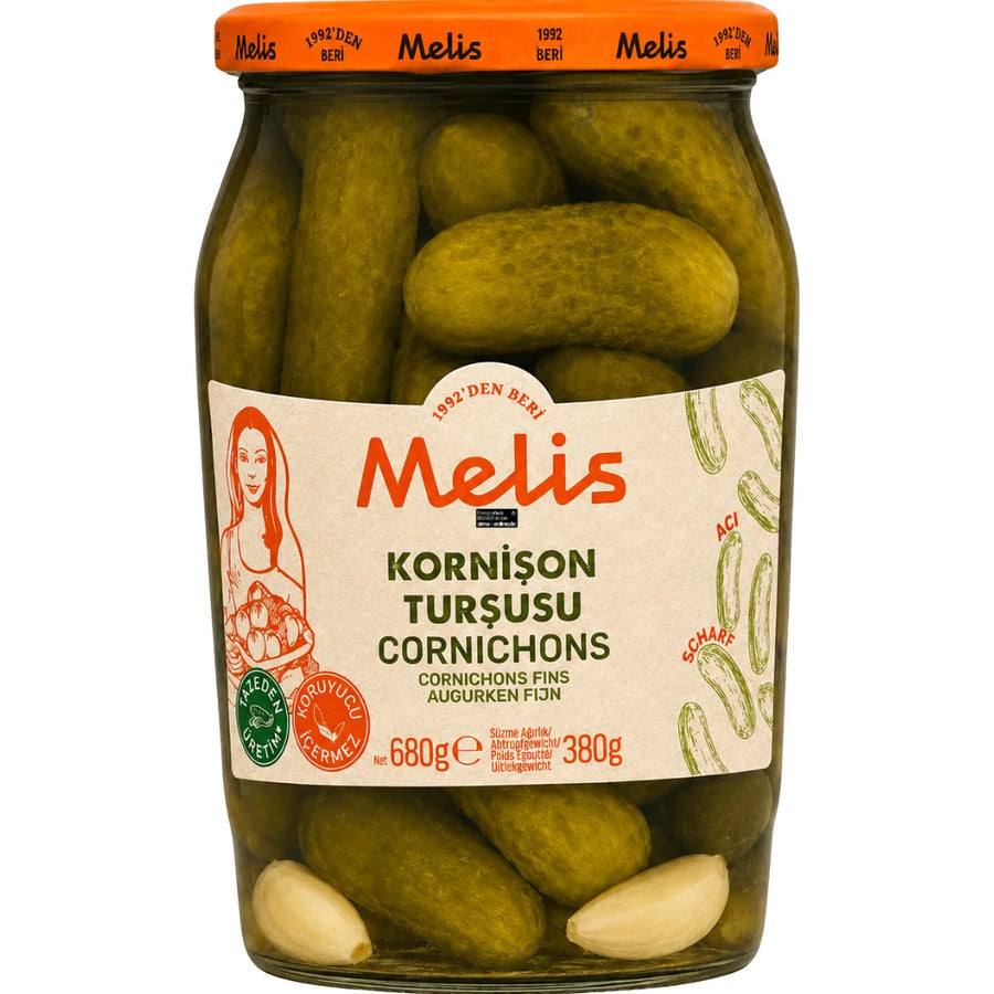 Melis Kornison Tursusu Cornichons 380g
