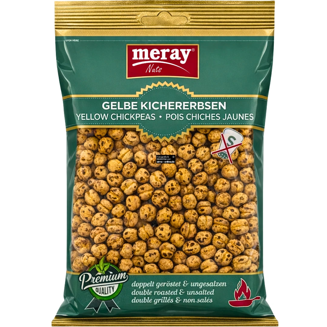Meray - Gelbe Kichererbsen doppelt geröstet und ungesalzen 250g