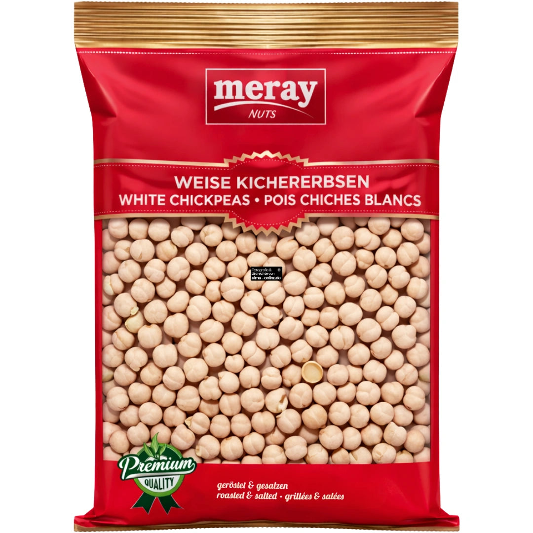 Meray - Weiße Kichererbsen geröstet und gesalzen 250g