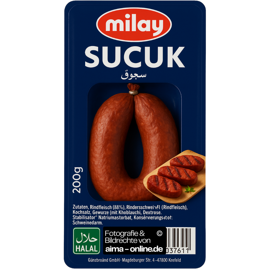 Milay - Turkischen Knoblauchwurst, Sucuk 200g