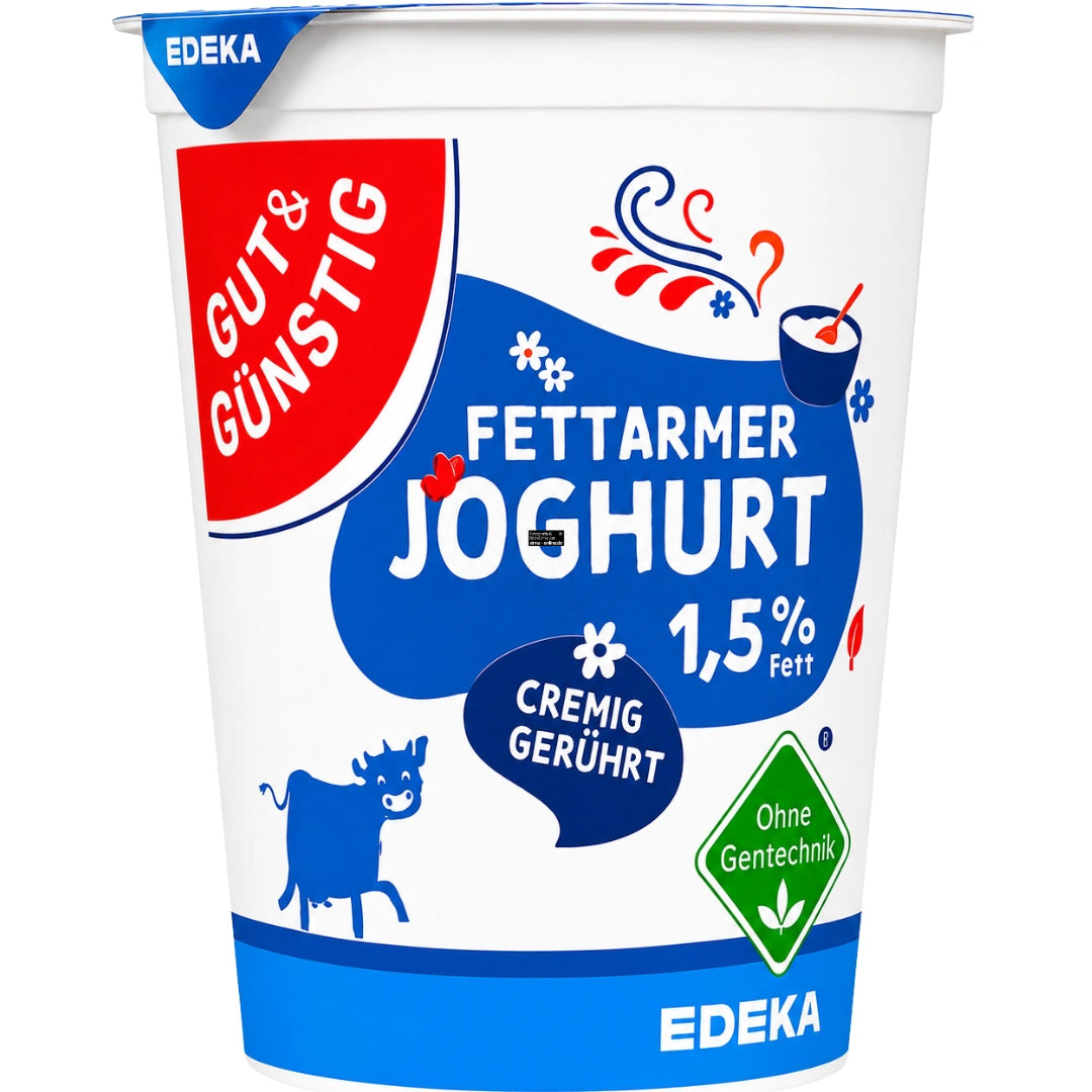 Gut & Günstig Fettarmer Joghurt 1,5% Fett 500g