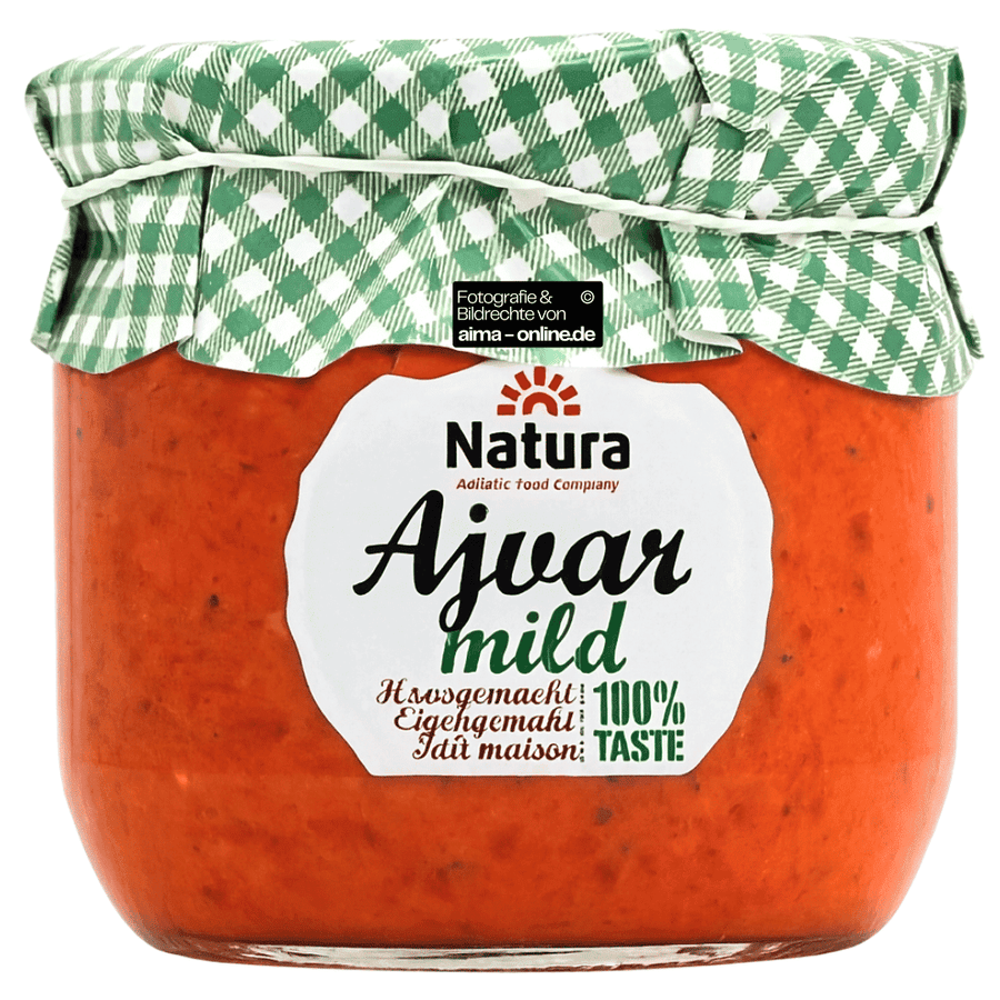 Natura - Auberginenpaste, Ajvar in Mild 340g