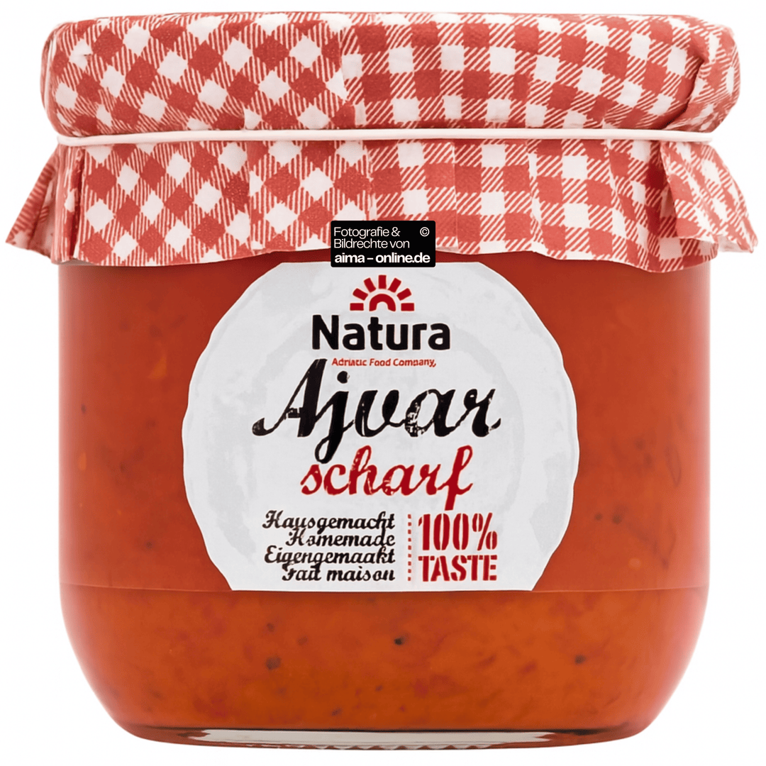 Natura - Auberginenpaste in Scharf 340g