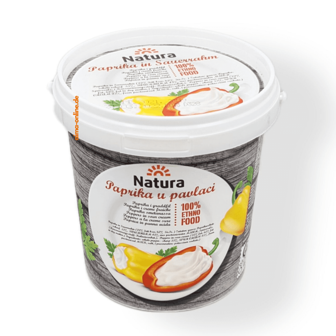 Ekşi kremada Natura biberleri 700g