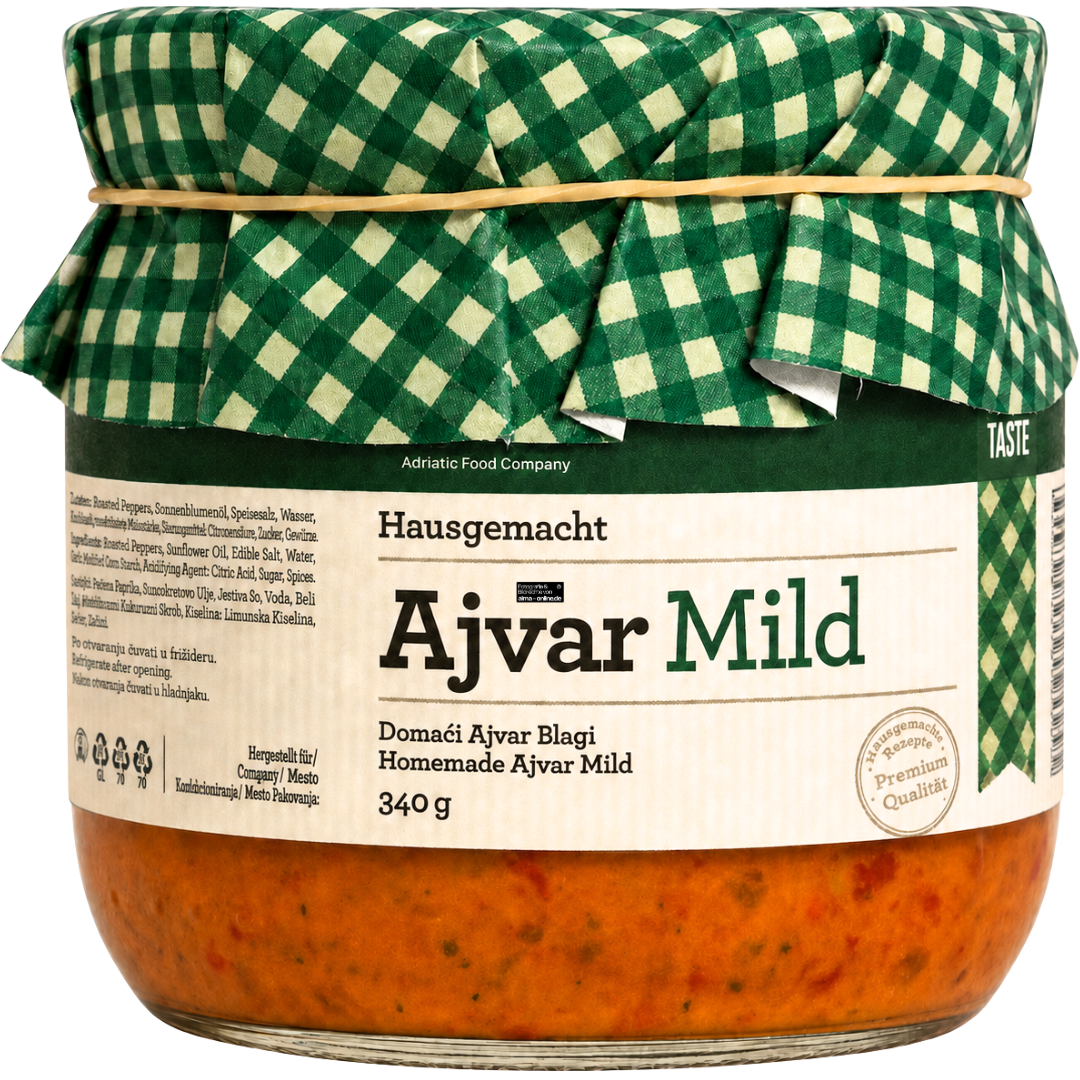 Natura - Auberginenpaste, Ajvar in Mild 340g