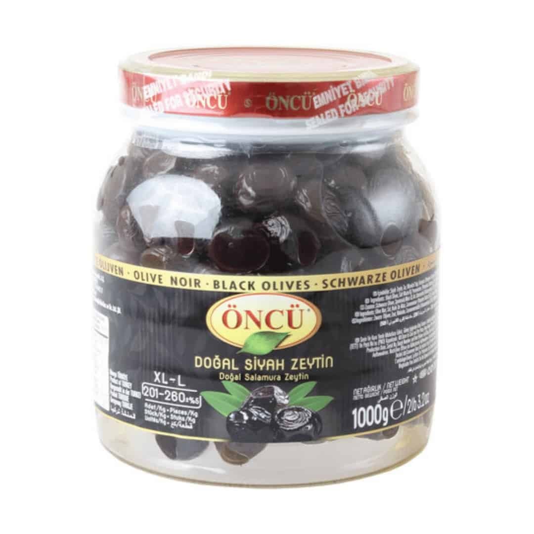 Öncü Dogal Siyah Zeytin - Natürel Siyah Zeytin 1000gr