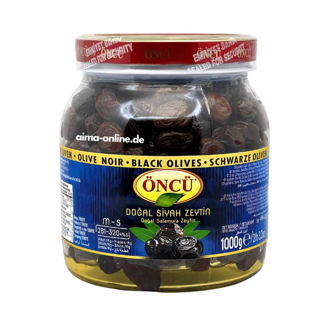 Öncü Dogal Siyah Zeytin - Natürel Siyah Zeytin 1000gr