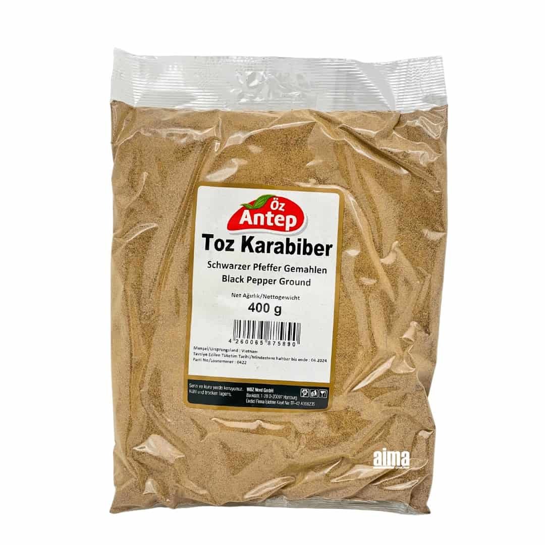 Öz Antep Toz Karabiber - çekilmiş karabiber 400gr