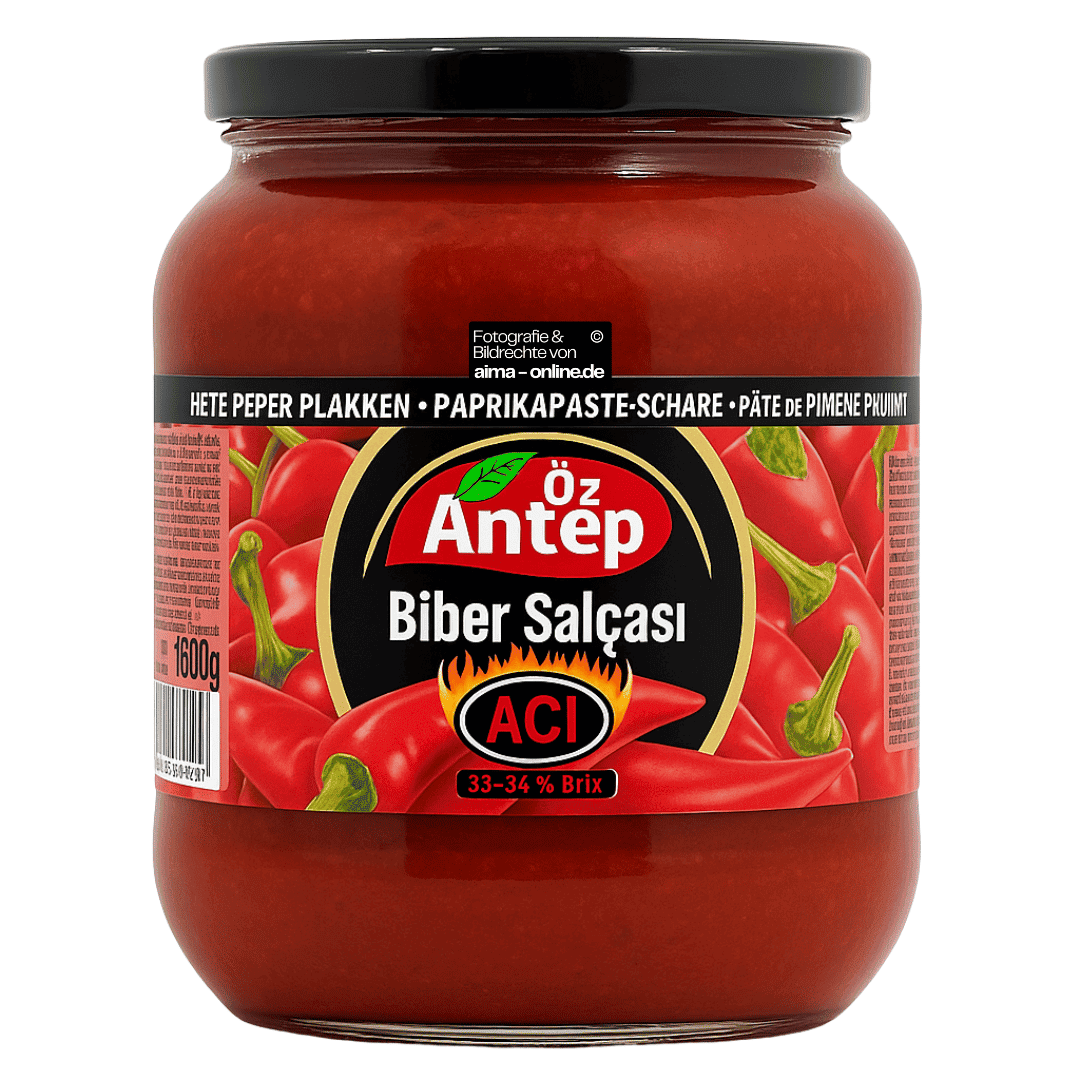 Öz Antep - Paprikamark in Scharf, Biber Salcasi Aci 1650g