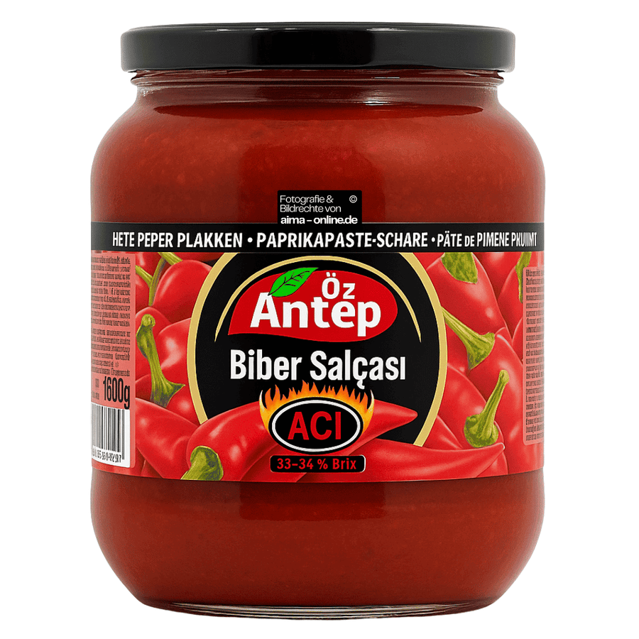 Öz Antep - Paprikamark in Scharf, Biber Salcasi Aci 1650g