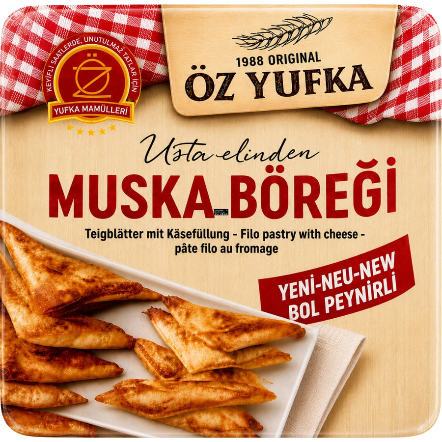 Öz Yufka Muska Böregi Teigblätter mit Käsefüllung 400g