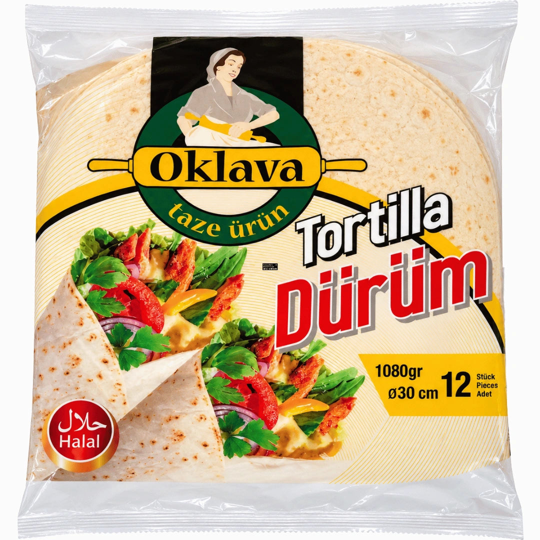 Oklava - Tortilla Dürüm, 12 Stück ca. 30cm 1080g