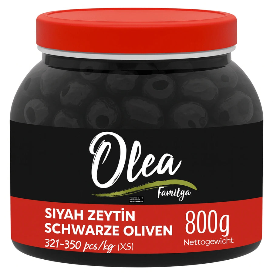 Olea Familya - Siyah Zeytin, Schwarze Oliven 800g