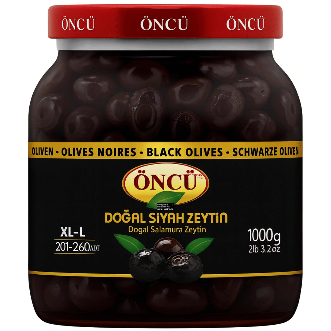 Öncü - Dogal Siyah Zeytin, Schwarze Oliven 1000g