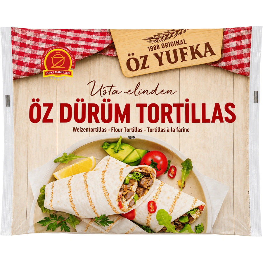 Öz Yufka - Öz Dürüm Weizen Tortillas, 8 Stück ca. 20cm 320g