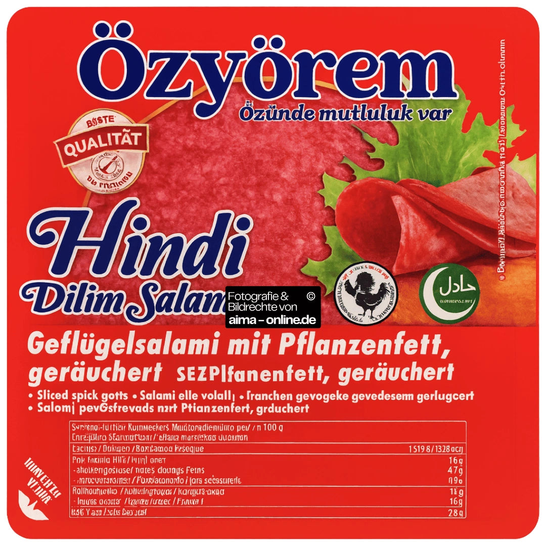 Özyörem - Geflügelsalami, Hindi Dilim Salam 200g