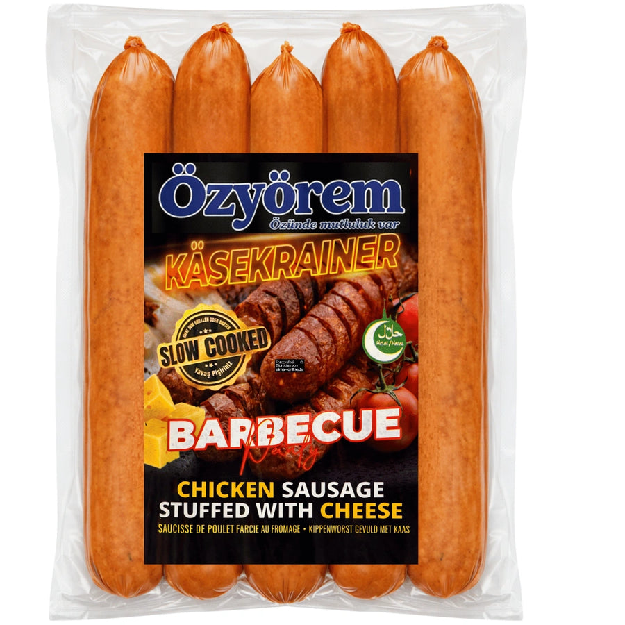 Özyörem - Käsekrainer BBQ Hähnchenwurst mit Käse, Peynirli Tavuk Sosis 500g