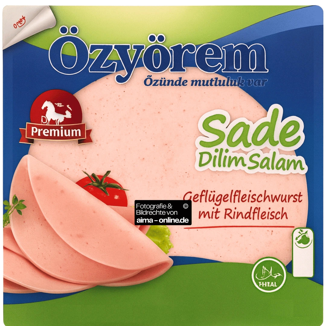 Özyörem - Geflügelfleischwurst mit Rindfleisch, Sade Dilim Salam 200g