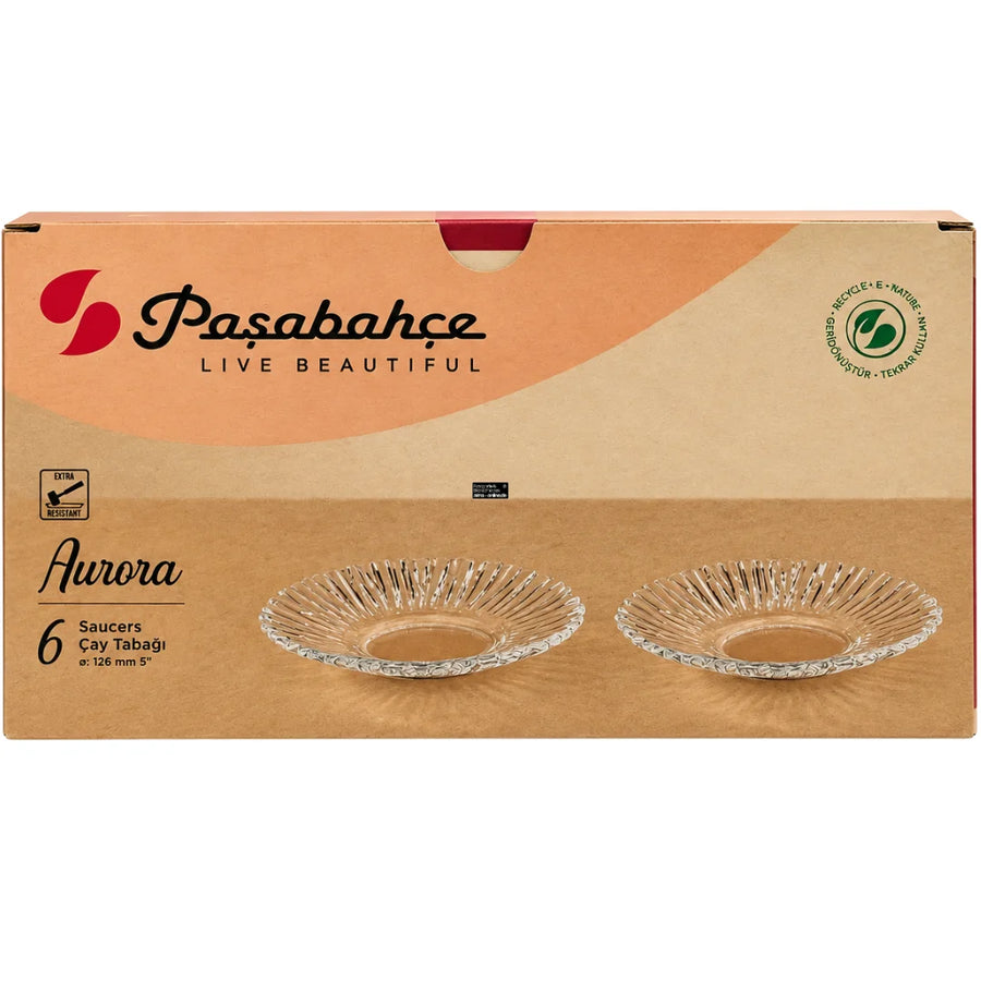 Paşabahçe - Aurora Teeuntertassen, Çay Tabağı 6er Set