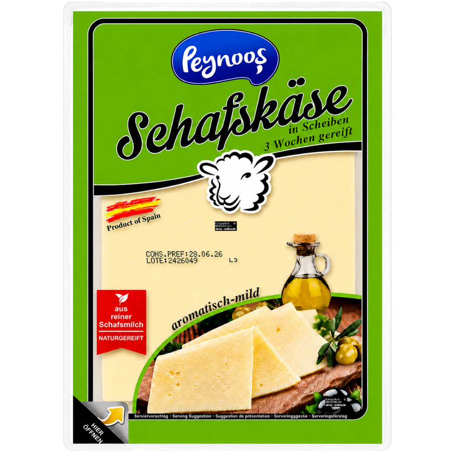 Peynoos Schafskäse in Scheiben 100g