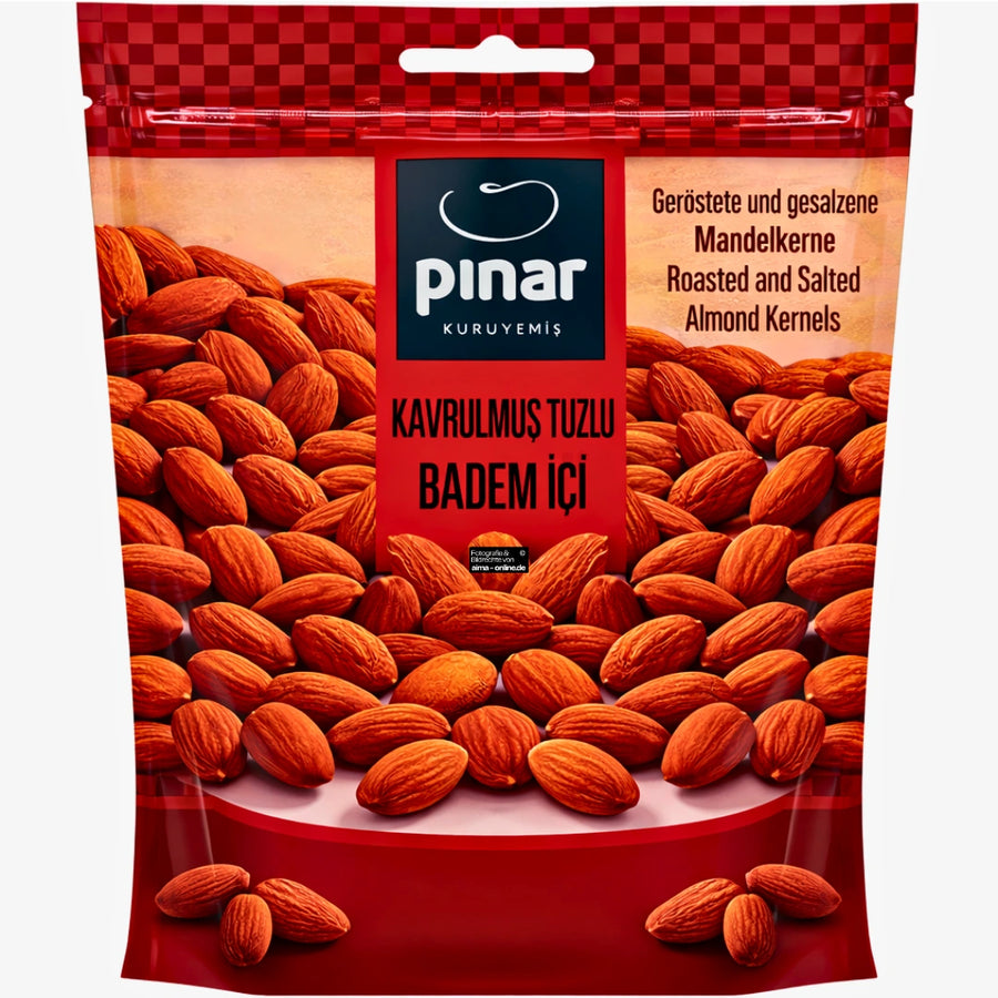 Pinar Kuruyemis - Geröstete und Gesalzene Mandelkerne 150g