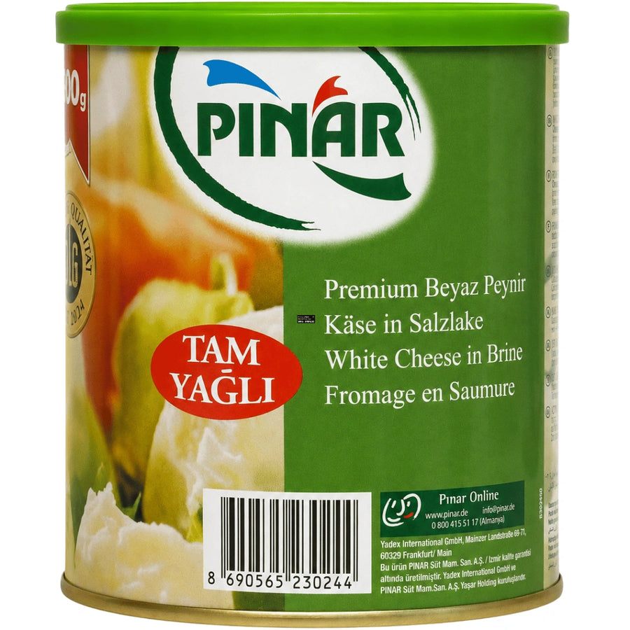 Pinar - Premium Weißkäse in Salzlake Vollfett, Premium Beyaz Peynir Tam Yagli 500g