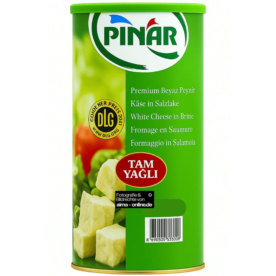 Pinar – Premium Weißkäse in Salzlake Vollfett, Premium Beyaz Peynir Tam Yagli 1500g