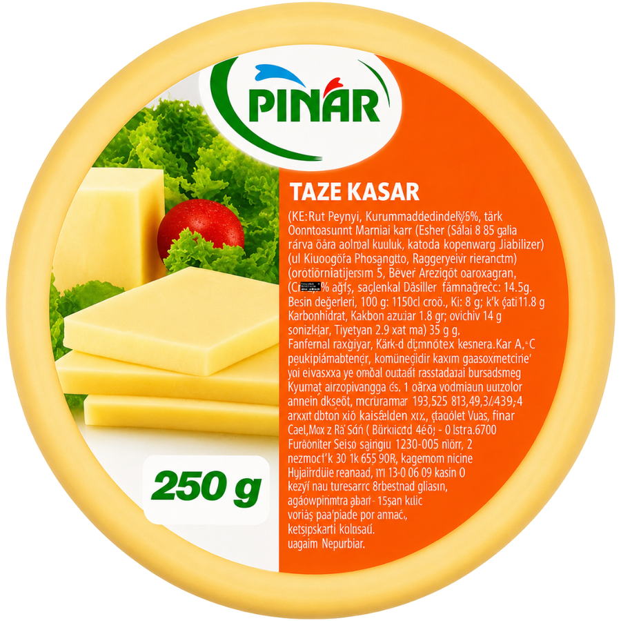 Pinar - Halbfester Schnittkäse (Kashkaval), Taze Kasar Peyniri 250g