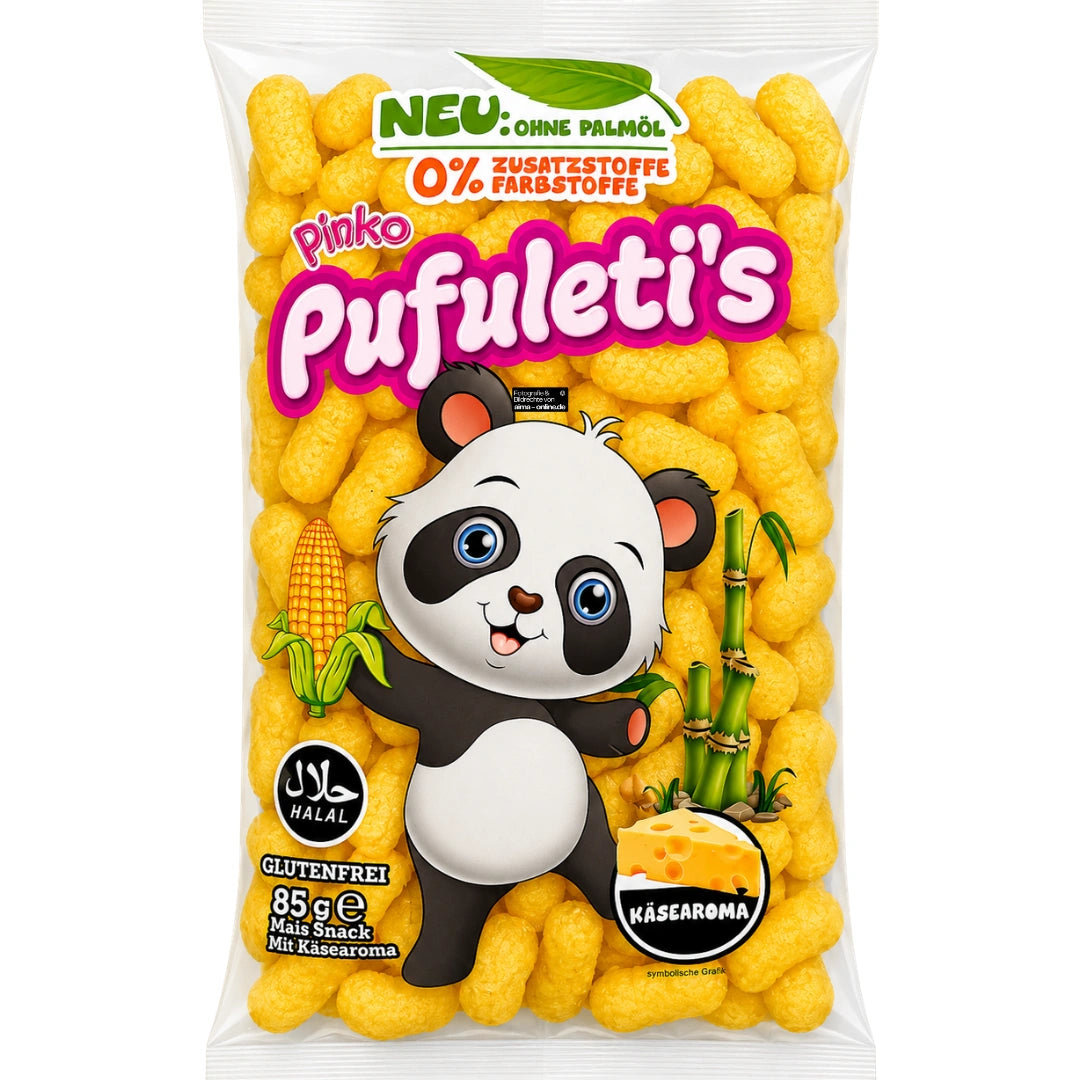 Pinko Pufuleti's - Mais Snack mit Käsearoma 85g