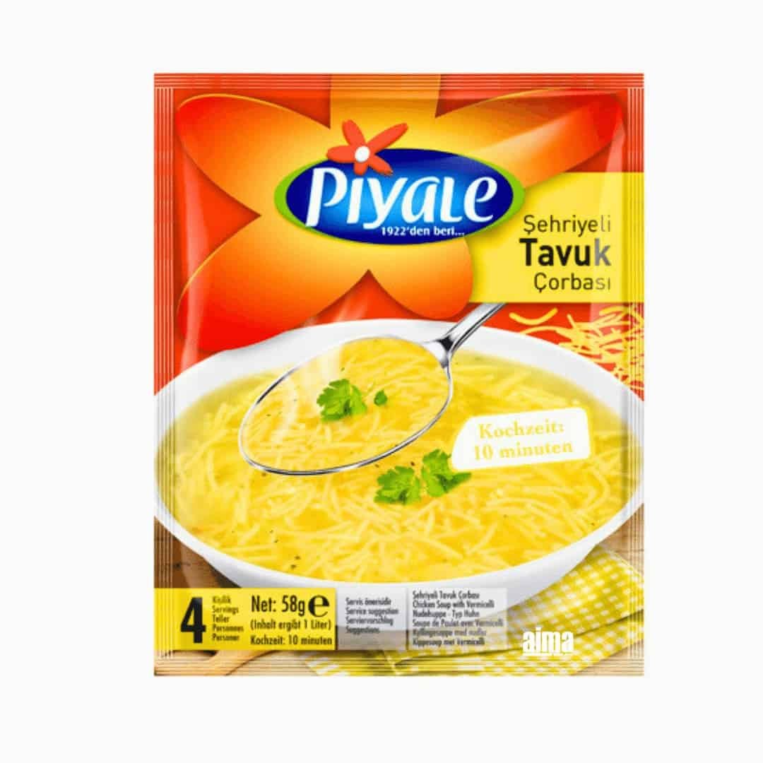 Piyale Sehriyeli Tavuk Corbasi - Hühnersuppe mit Nudeln 58g – AIMA ONLINE