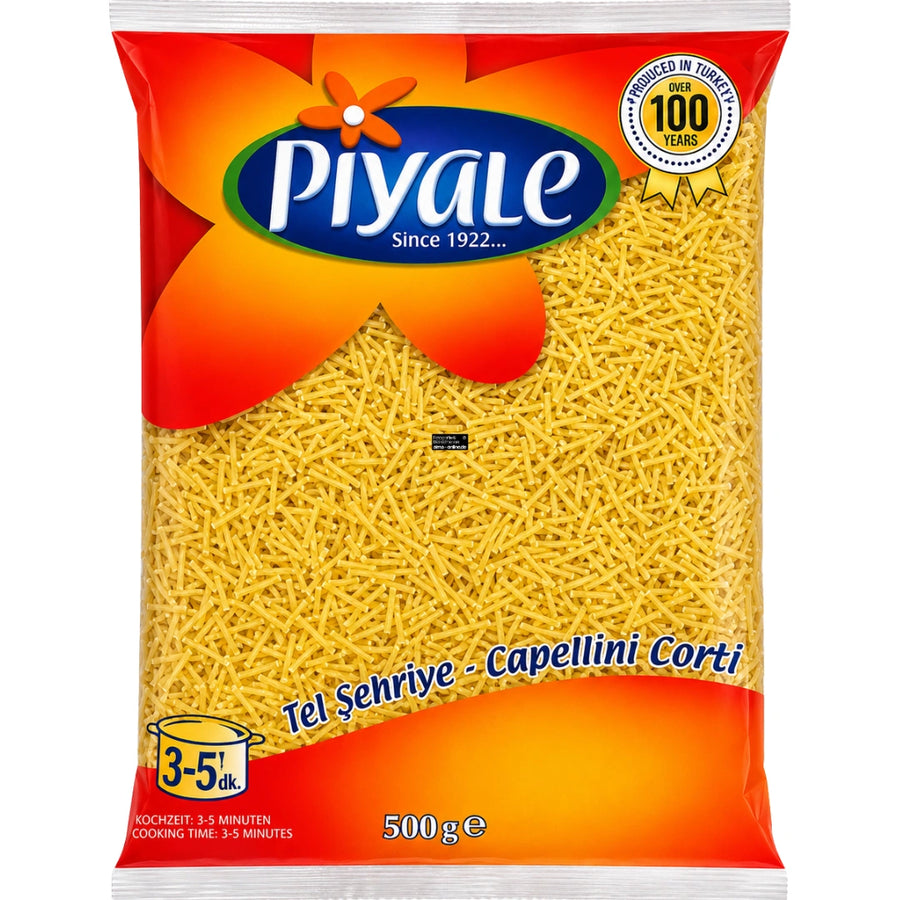 
Piyale Tel Sehriye - Capellini Corti 500g