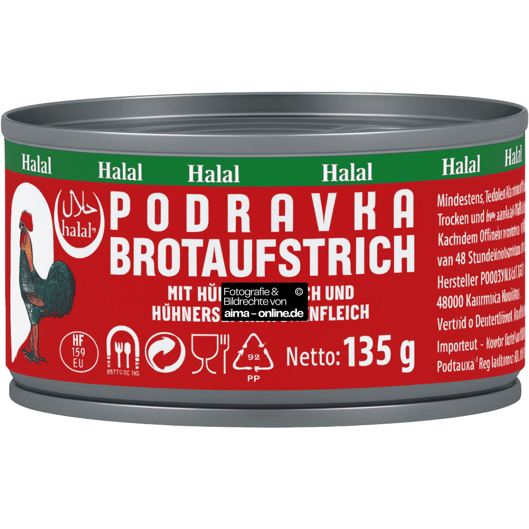 Podravka - Brotaufstrich mit Hühnerfleisch Halal 135g