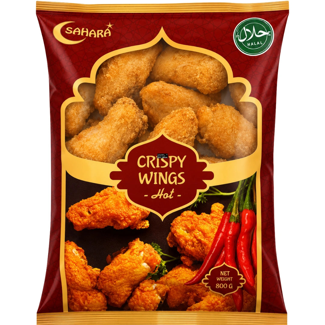 Sahara Hot Chicken Wings - Scharfe Hähnchenkeulen 800g