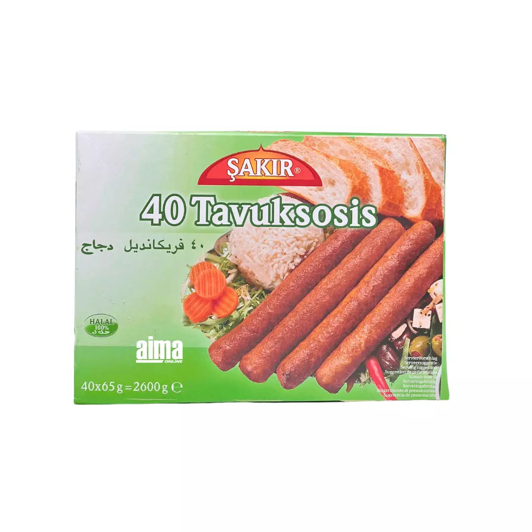 Sakir 40 Tavuksosis - 40 Hähnchenwürste 2600g
