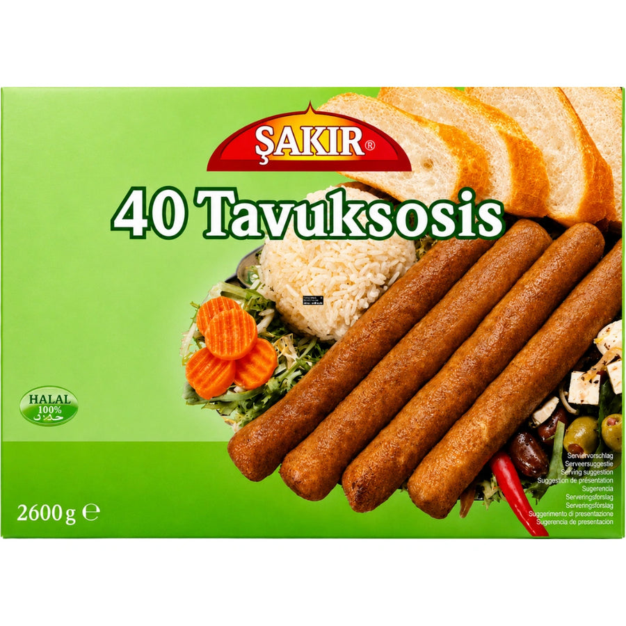 Sakir 40 Tavuksosis - 40 Hähnchenwürste 2600g