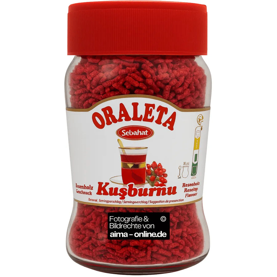 Sebahat - Oraleta Instantgetränk (Granulat) mit Hagenbuttengeschmack, Kusburnu Aromali Oralet 220g