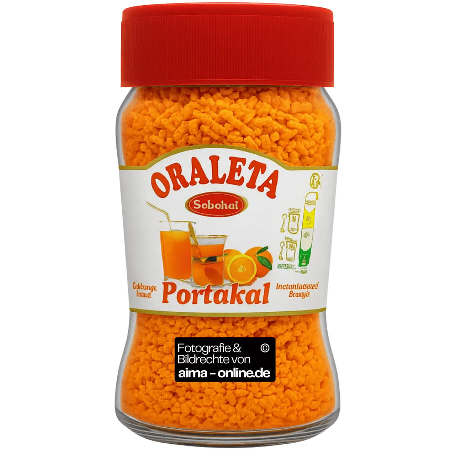 Sebahat - Oraleta Instantgetränk (Granulat) mit Orangengeschmack, Portakal Aromali Oralet 220g