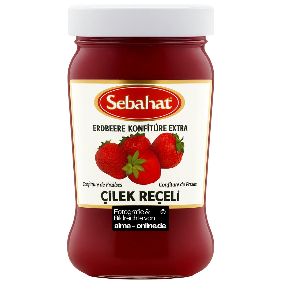 Sebahat - Erdbeere Konfitüre Extra, Ekstra Cilek Receli 360g