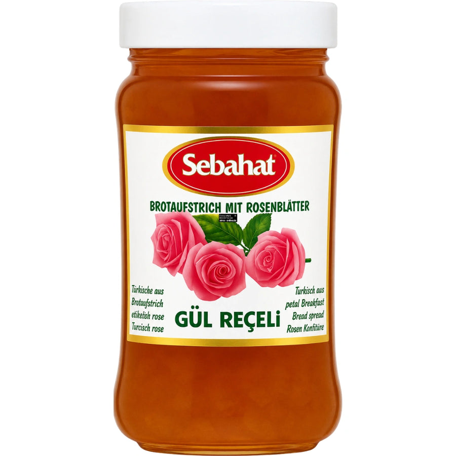 Sebahat - Brotaufstrich mit Rosenblätter, Gül Receli 360g
