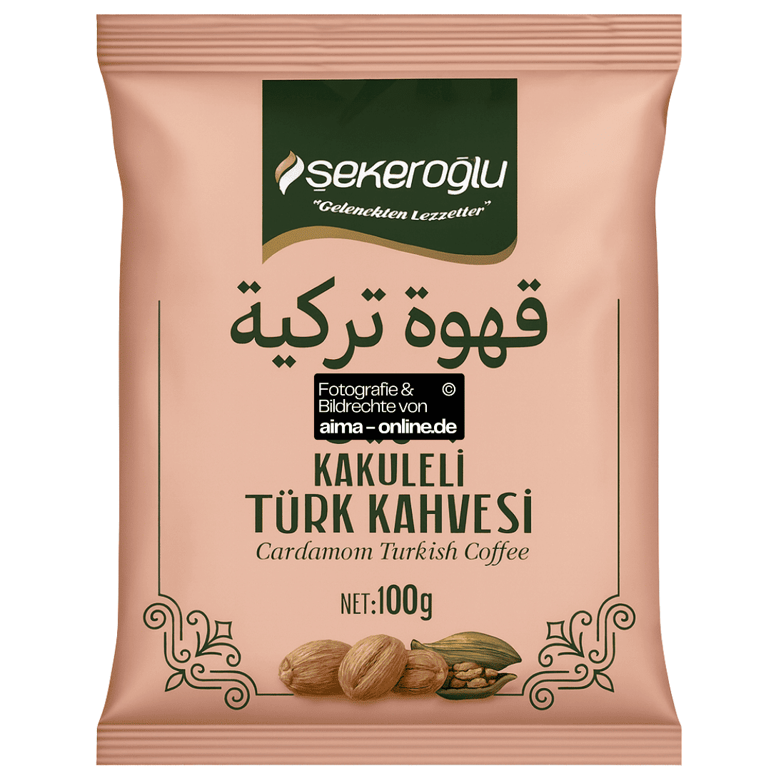 Sekeroglu - Türkischer Kaffee mit Kardamom, Kakuleli Türk Kahvesi 100g