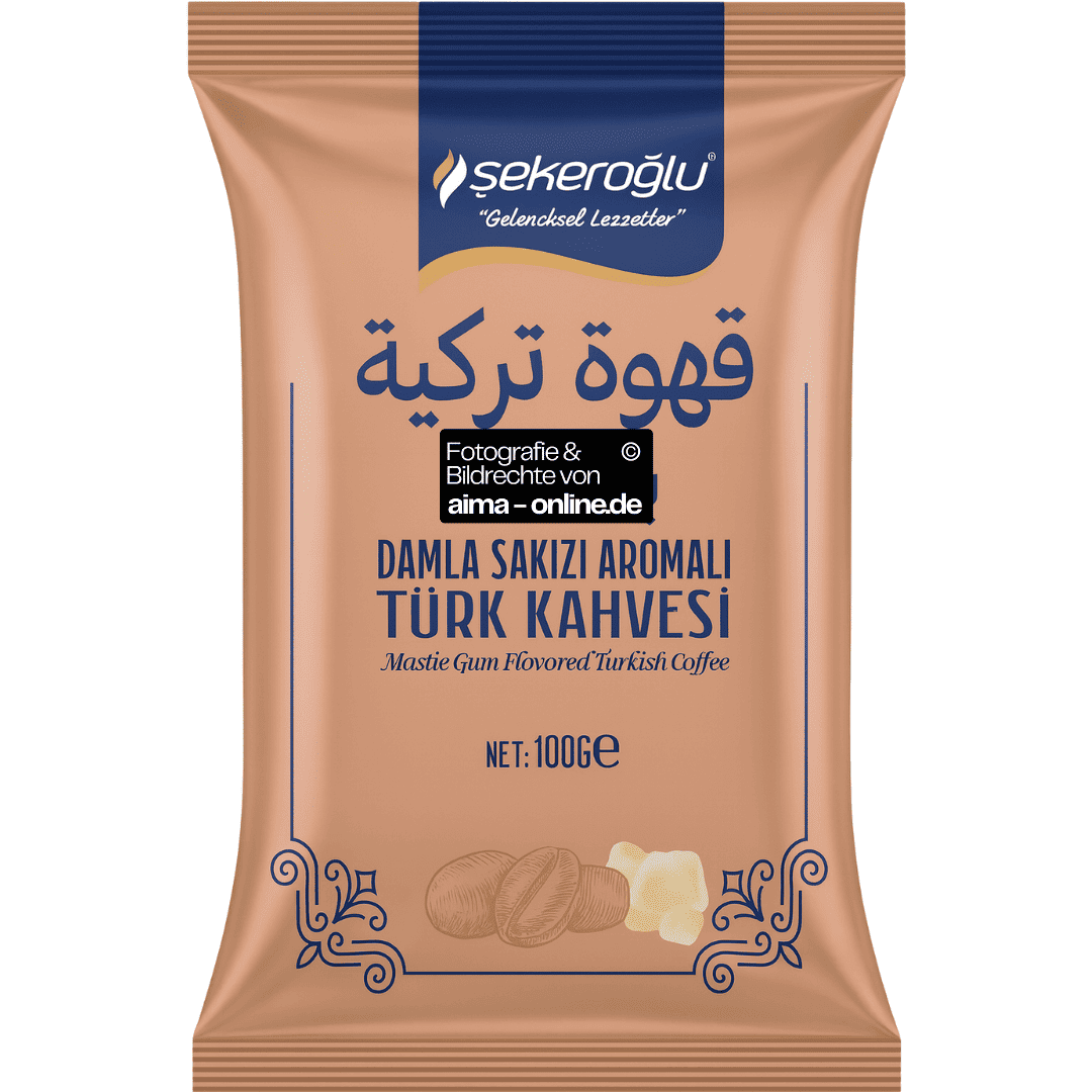 Sekeroglu - Türkischer Kaffee mit Mastisch-geschmack, Damla Sakizi Aromali Türk Kahvesi 100g