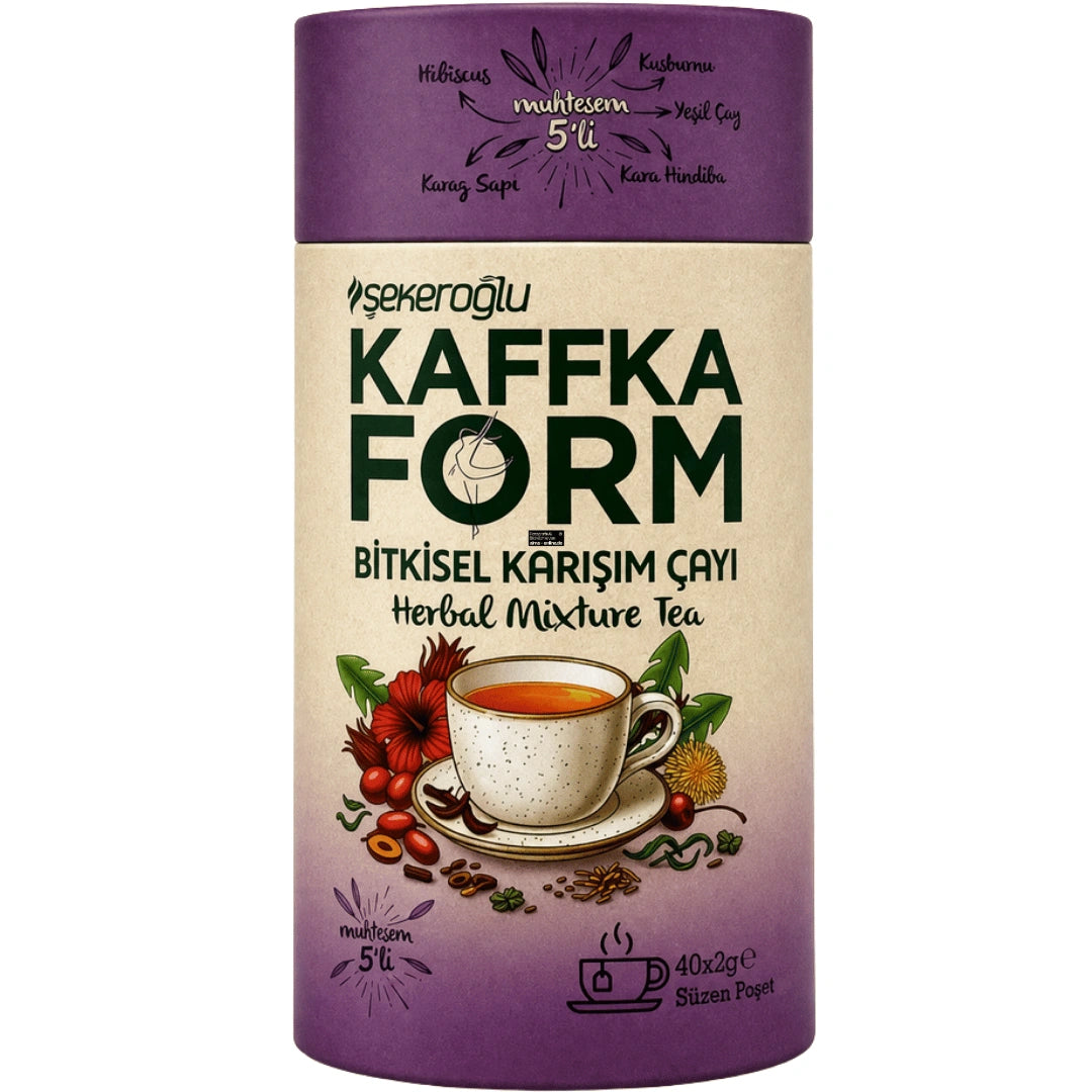 Şekeroğlu - Kaffka Form Bitkisel Karışım Çayı Kräutertee 40x2g