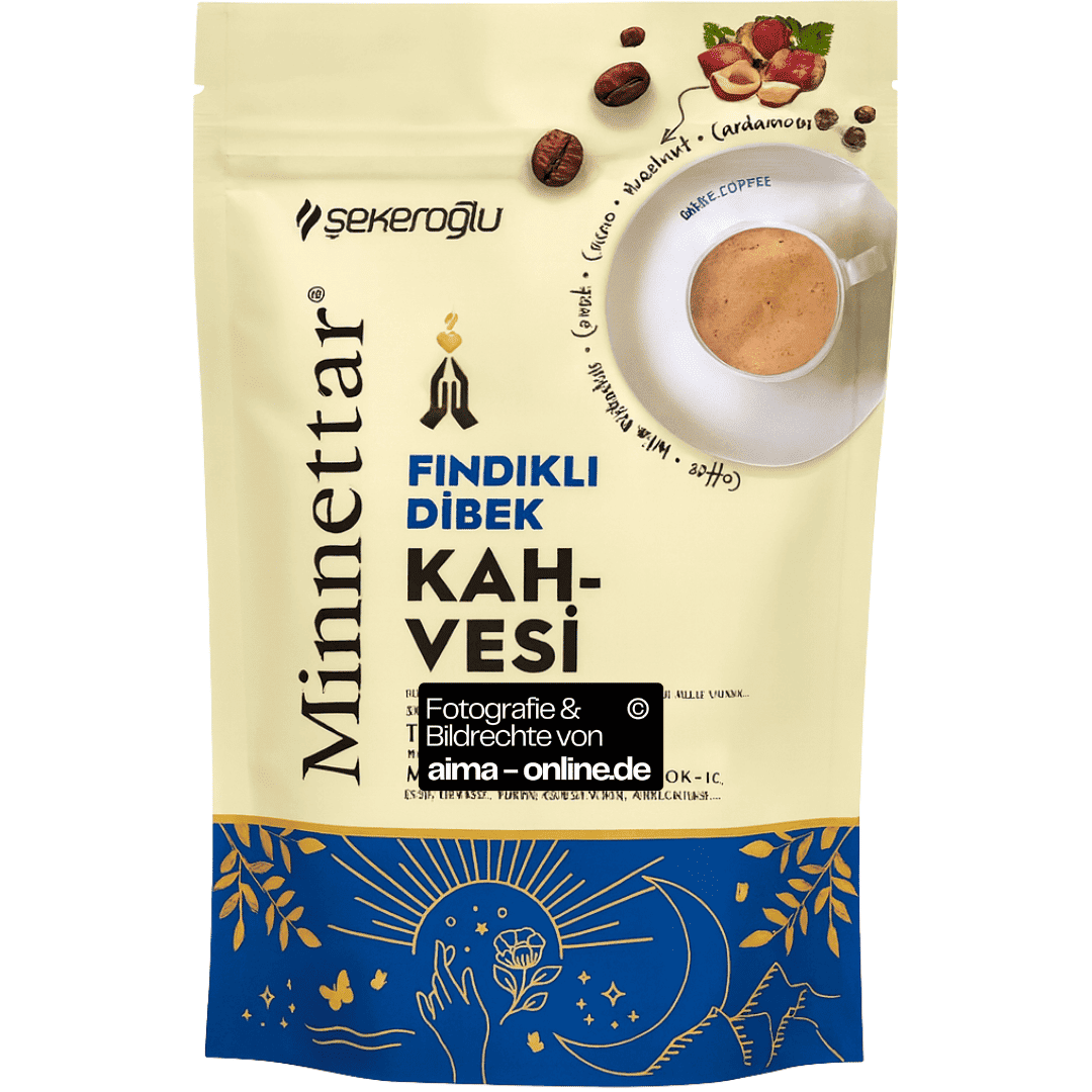 Sekeroglu - Dibek Kaffee mit Haselnuss, Findikli Dibek Kahvesi 165g