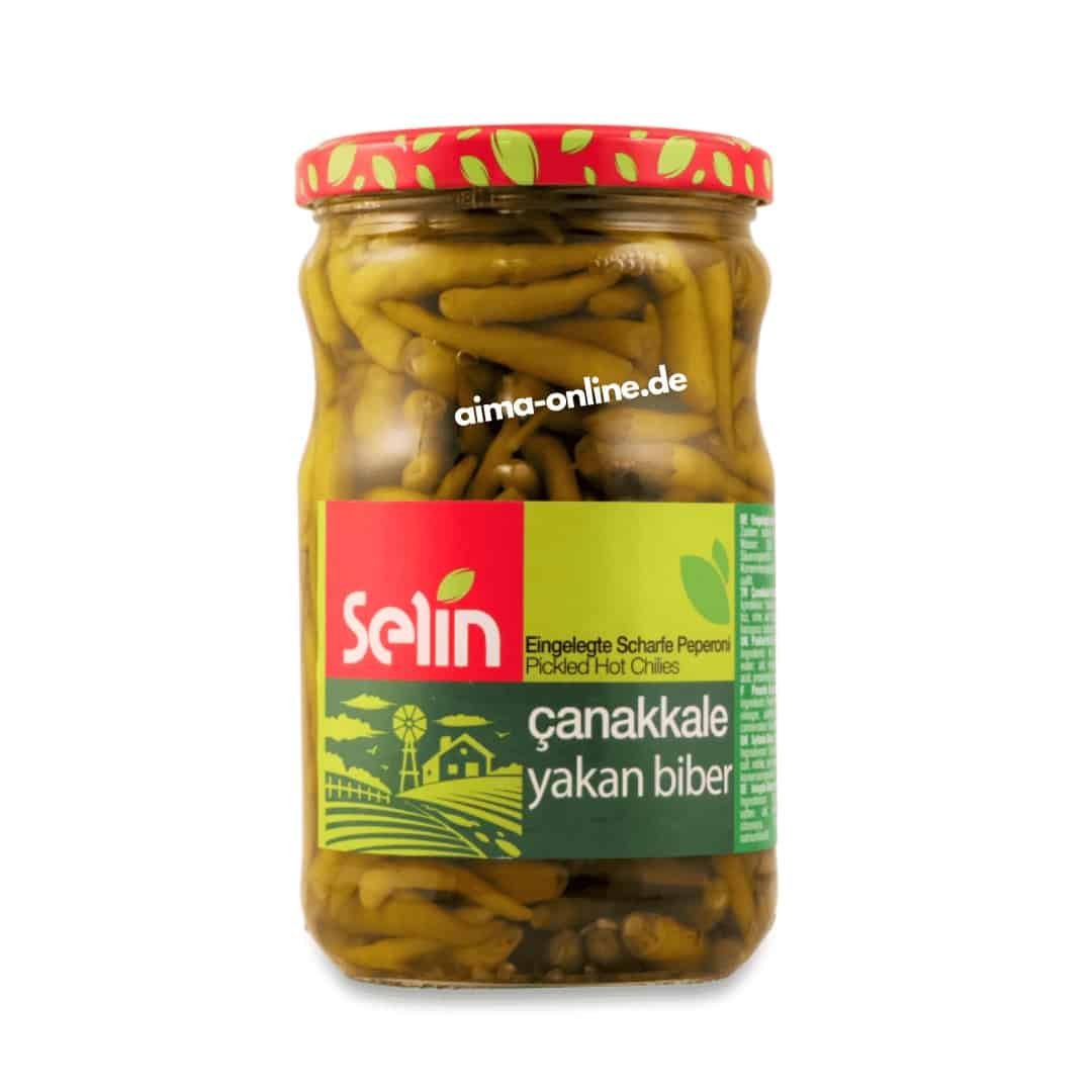 Selin Çanakkale yakan Biber - acı biber turşusu 5810gr