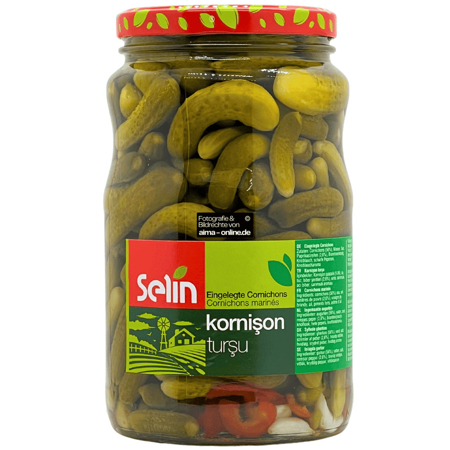 Selin - Eingelegte Cornichons (Kornişon Turşu) 900g