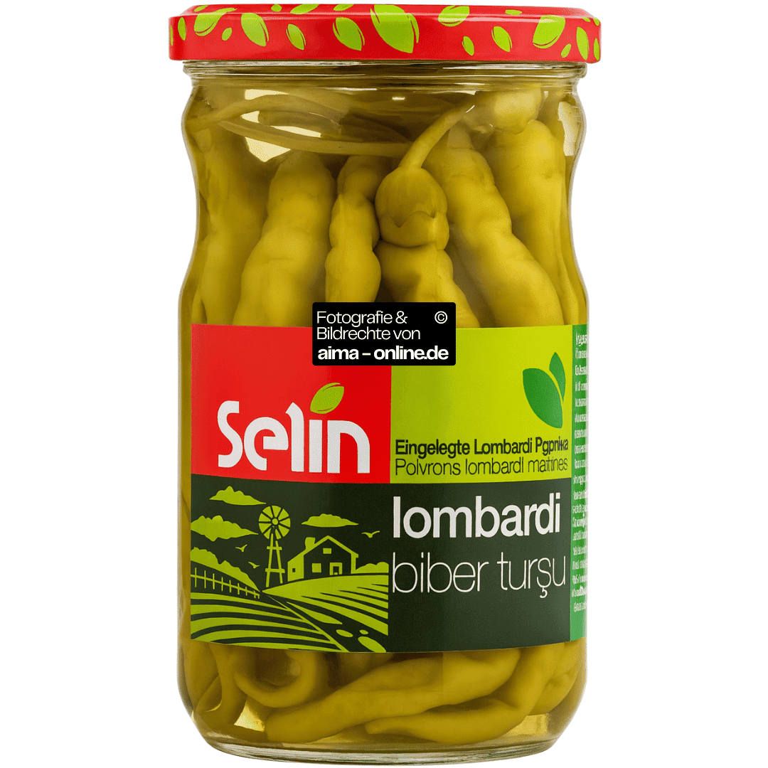 Selin - Eingelegte Lombardi Paprika, Lombardi Biber Tursusu 540g