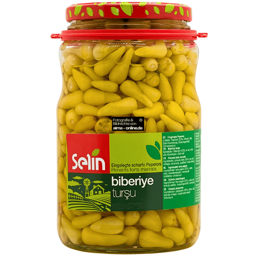 Selin - Eingelegte scharfe Peperoni (Biberiye Turşu) 800g